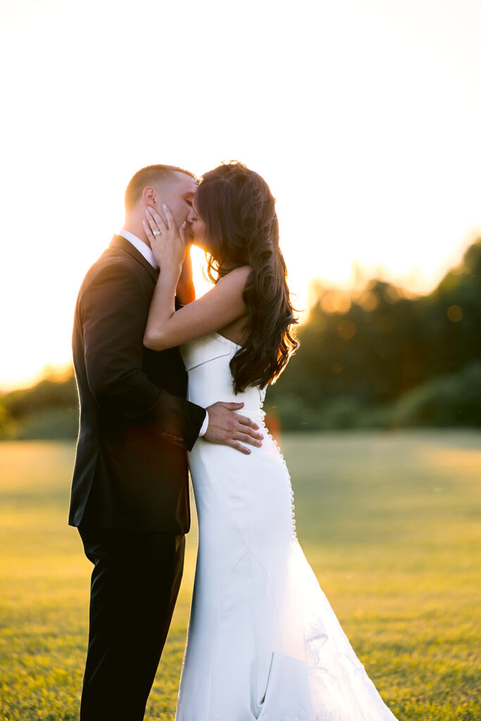 sunset portraits tirrell room wedding