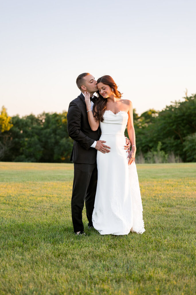 sunset portraits tirrell room wedding