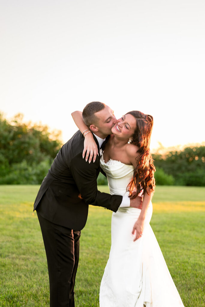 sunset portraits tirrell room wedding