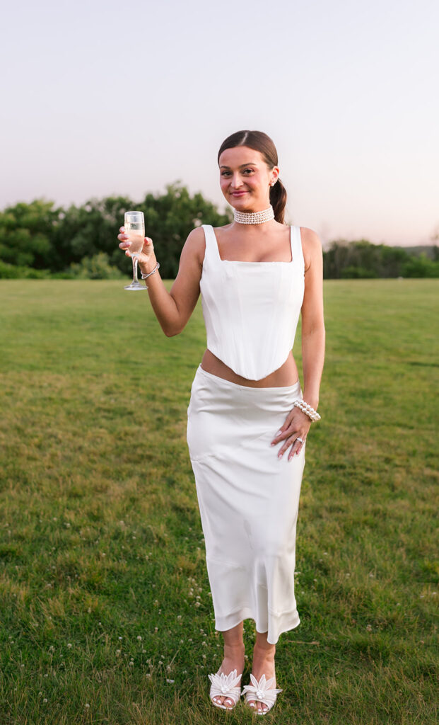 tirrell room wedding bride second outfit