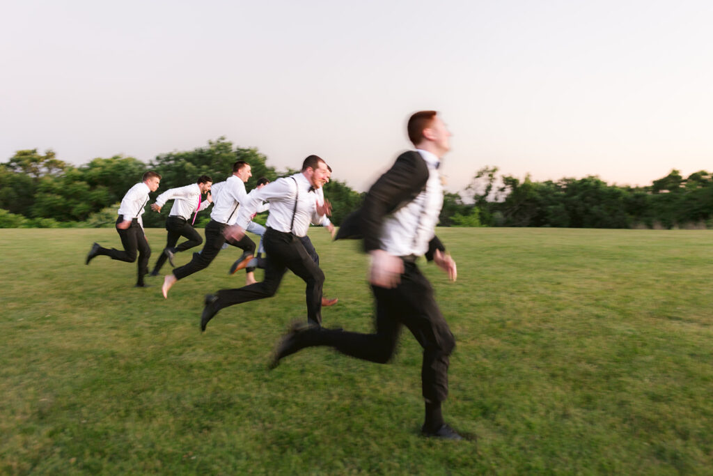 tirrell room wedding groomsmen racing 