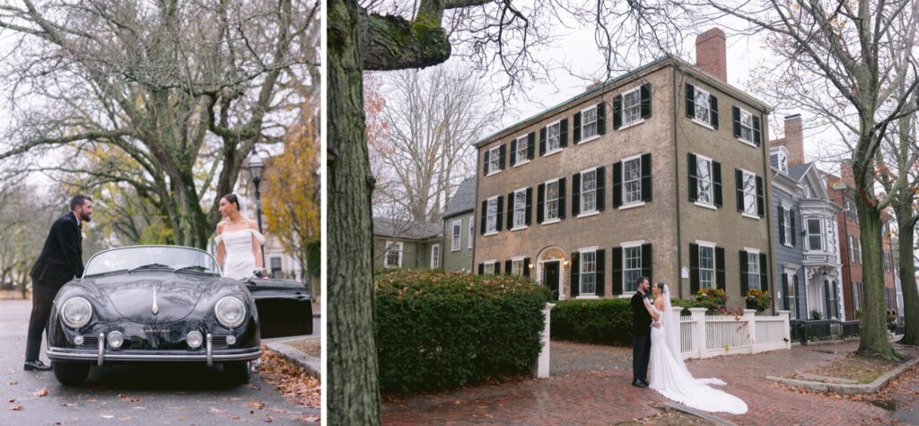 Hamilton Hall Wedding Classic Car