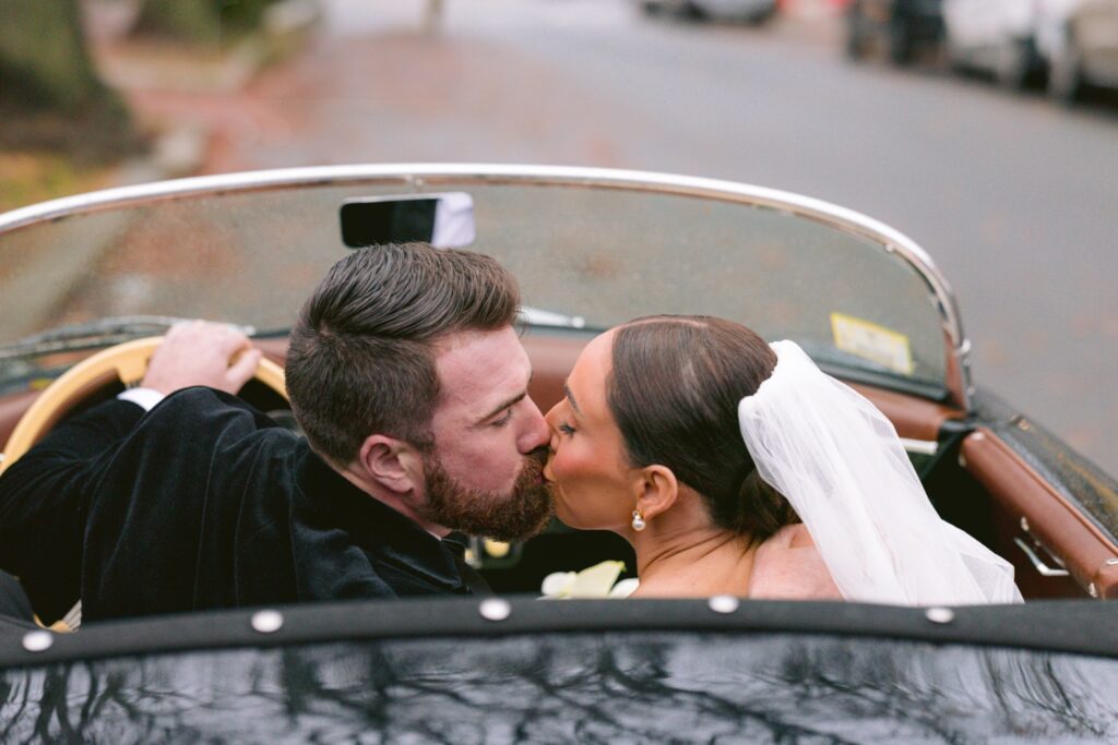 Hamilton Hall Wedding Classic Car